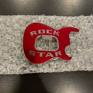 Red Bottle Opener Belt Buckle